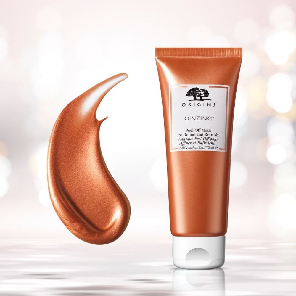Origins GinZing Peel-Off Mask to Refine and Refresh for Women - 2.5 Oz / 75 ml